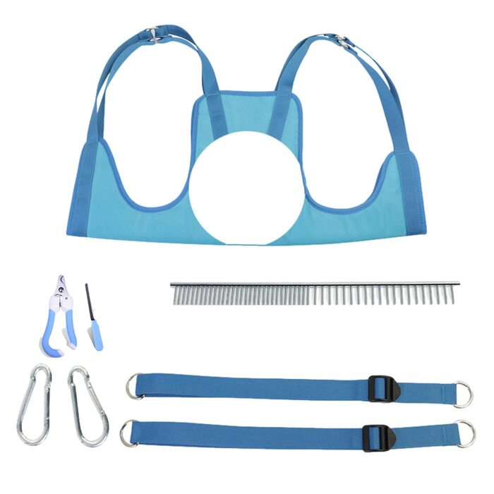 Нашийник для грумінгу собак Onlynery - м'який та зручний нашийник для догляду за шерстю | Легкий у чищенні та використанні для малих та середніх тварин, блакитний, розмір S