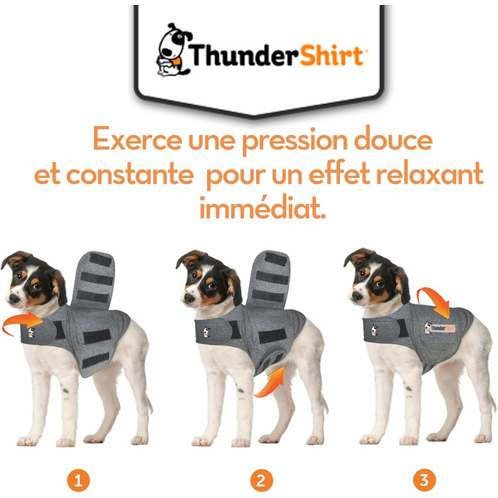 Накидка для собак Thundershirt, сіра (XL, сірий колір)