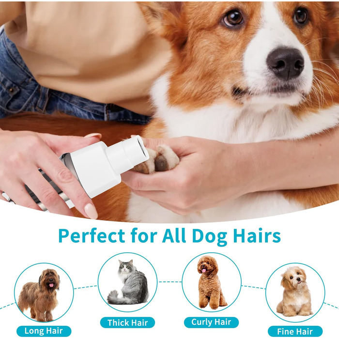 Триммер для собак 4-в-1: машинка для стрижки, ножиці, точилка для кігтів, гребінець. Безшумна, акумуляторна. Підходить для собак та котів.