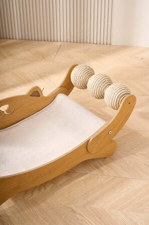 FUNACAY Дряпка для котів, іграшка-м'ячик, дряпка для кігтів - для природного догляду за кігтями