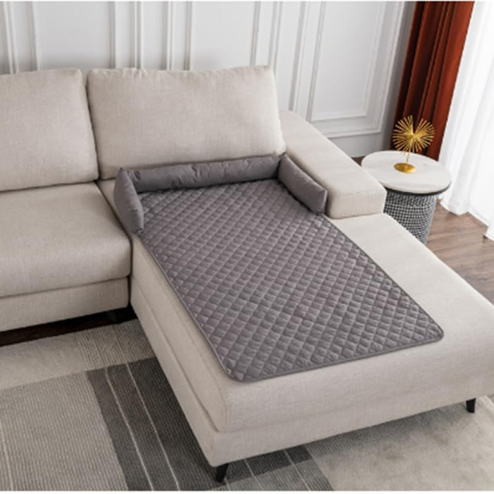 М'який килимок для собак на диван, 75х75 см, сірий. Килимок для собак, ручної роботи, легко миється.