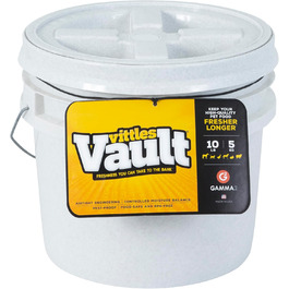 Контейнер для зберігання корму для собак Gamma2 Vittles Vault, 4,5 кг, білий, мінімалістичний, герметичний, захист від комах