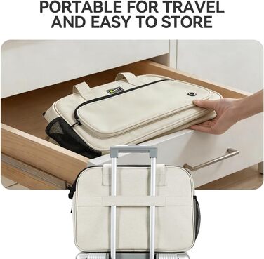 Сумка для собак та котів KZARYVEXIS, легка та дихаюча, з Oxford тканини, з карабіном, для подорожей та прогулянок (Бежева)