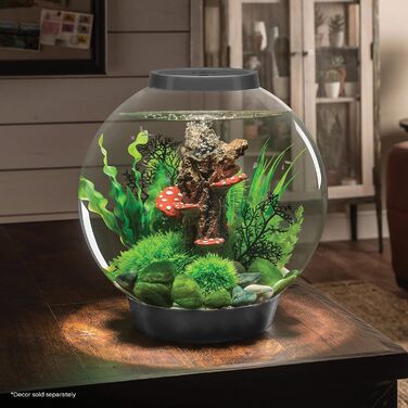 Декоративний акваріум biOrb CLASSIC 30 LED сріблястий, комплект з фільтром, LED-підсвіткою та керамічним ґрунтом, акрилове скло