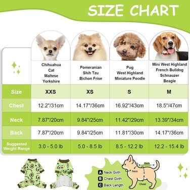 Піжама для собак: теплий комбінезон для Yorkie/Chihuahua, банан, зручний, XXS