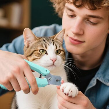 Електричний триммер для собак Krallenschneider - набір для догляду за кігтями з LED-підсвічуванням (світло-зелений)