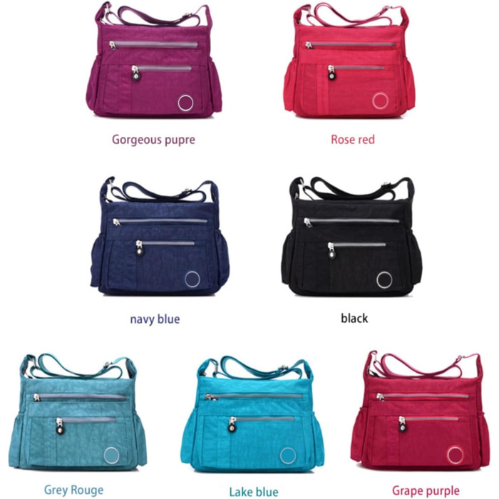 Жіноча сумка-тоут Nyon-Stoff з великою місткістю, водонепроникна, з регульованим ремінцем, декілька кишень - Zjsjm1106