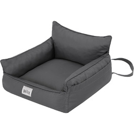 Крісло-ліжко для собак та котів, 57x55x30 см, графіт