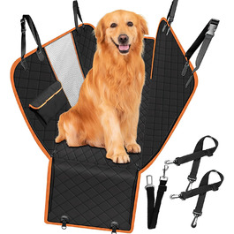 Накладка на заднє сидіння автомобіля для собак, 147 см, водонепроникна, з віконцем, 600D Oxford, захист для заднього сидіння, підходить для SUV та універсалів