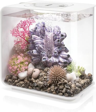 Акваріум biOrb FLOW 15 LED білий 15 л, комплект з LED підсвіткою, акриловий, фільтр-патент