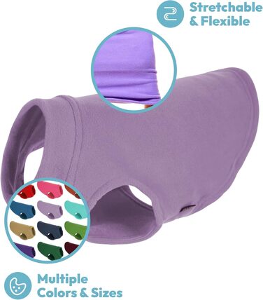 Тепла жилетка для собак Gooby, чорний колір, розмір XL, флісова жилетка-пуловер