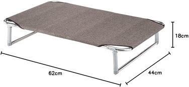 Крісло-ліжко для собак Ferplast Dream 115, 119 x 79 x 18 см, тауп (Dream 60)