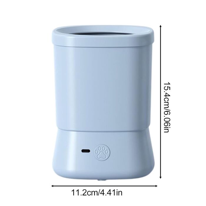 Очисник лап для собак, портативний, 2 швидкості, вологостійкий, для ванни, дому, подорожей, прогулянок (блакитний)