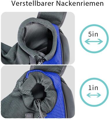 Сумка-переноска для собак та котів XGOPTS, чорна, до 5 кг, регульована, дихаюча, для прогулянок на вулиці