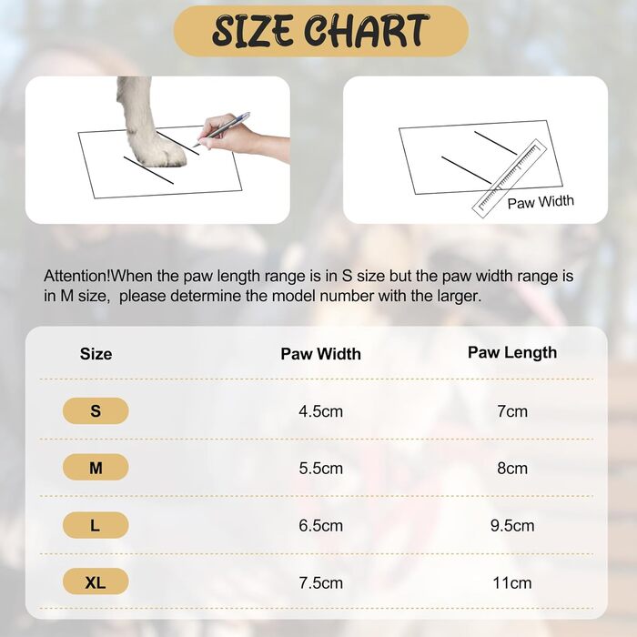 Водонепроникні собачі чоботи з неслизькою підошвою та світловідбиваючими смугами. Чоботи для собак з міцної шкіри та гумової підошви, захист лап для собак маленьких, середніх та великих порід. 4 шт. (Розмір L, Чорний)