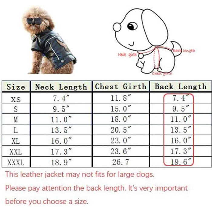 Зимовий теплий одяг для собак NIULA, мотоциклетна куртка з PU-шкіри, водонепроникна, розмір S