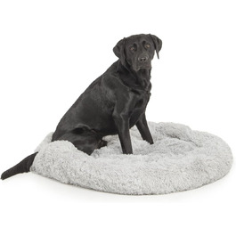 Wallace & Jones | Крісло-лежанка для собак Sarnia - L, сірий | Лежанка для собак, м'яке ліжко | 100 x 100 x 25 см