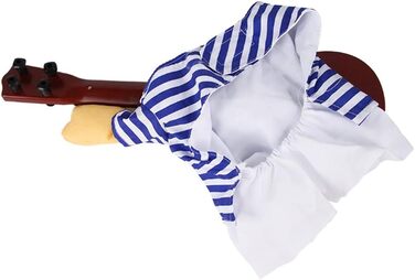 Костюм для собаки Ranvi: Гітарист, костюм для кота, карнавальний костюм для домашніх тварин, Хелловін, Новий рік, вечірка, Cosplay (L), синій, білий