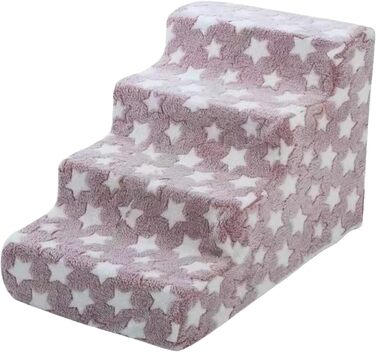 Рампа для собак та котів Cat Escabeau – портативна, складна, з неслизькою платформою, червона