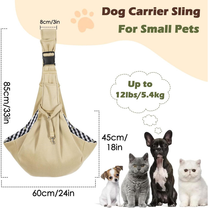 Pawaboo: Сумка-переноска для собак та котів, Outdoor, до 5.5 кг, Квіти + Чорний (Хакі)