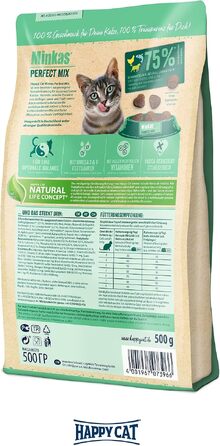 Корм для котів Happy Cat Minkas Perfect Mix (Птиця, Риба, Ягня), 4 кг