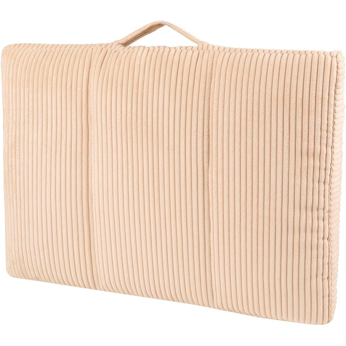 Килимок для собак, м'який лежак з рифленого трикотажу, неслизька підкладка, зелений, L (70x50x5 см)