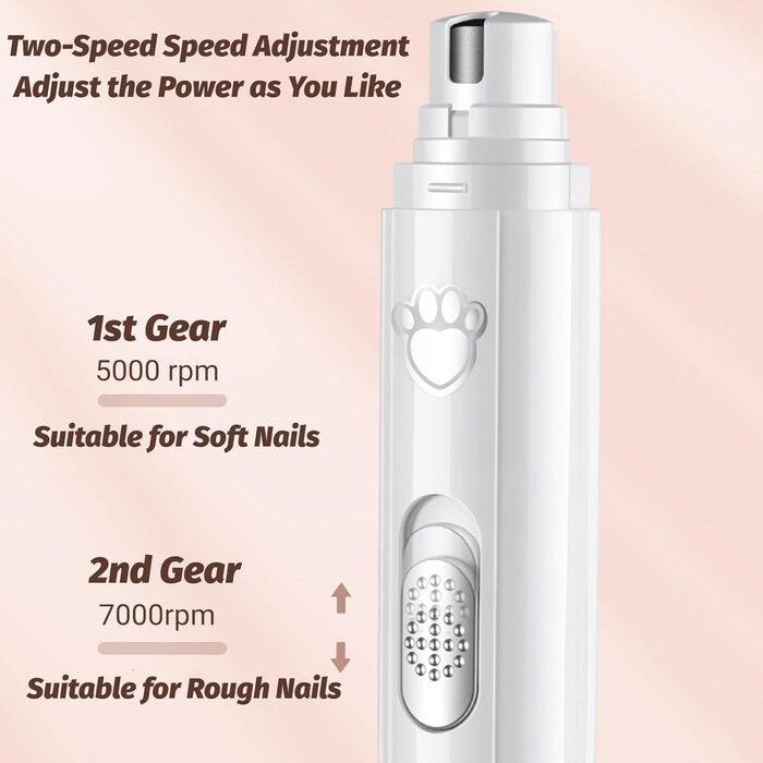 Електричний точило для кігтів собак та котів KrallenSchleifer Pro Set - 2 швидкості, перезаряджається, для великих, середніх та малих порід