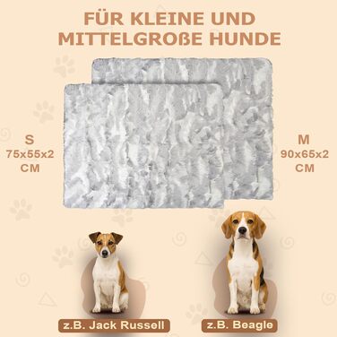 М'яка водонепроникна ковдра для собак, антиковзаюча та пральна - тепла ковдра для маленьких та середніх собак для дивану, авто та лежанки. Small