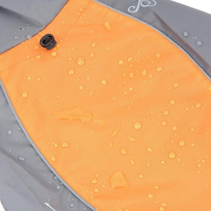 Водонепроникна куртка для собак Selmai, велика, з відбиваючими елементами, вітрозахисна, тепла жилетка, одяг для собак середніх та французьких бульдогів, для прогулянок, спорту та активного відпочинку в холодну погоду, оранжевого кольору, розмір 5XL