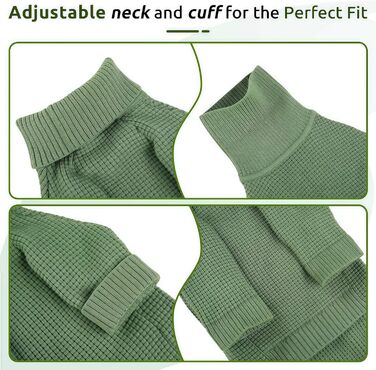 Зелений теплий зимовий пуловер для собак Konvinit, для чихуахуа, такси, бульдога, малих та середніх порід