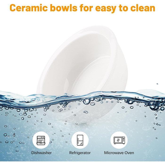 Набір мисок для котів та маленьких собак Bartuke Katzennapf Erhöht: годівниця, миска для їжі та вода (сірий)