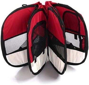 Клітка-загон для кроликів та морських свинок BUNNY BUSINESS, розкладний, тканинна, рожева