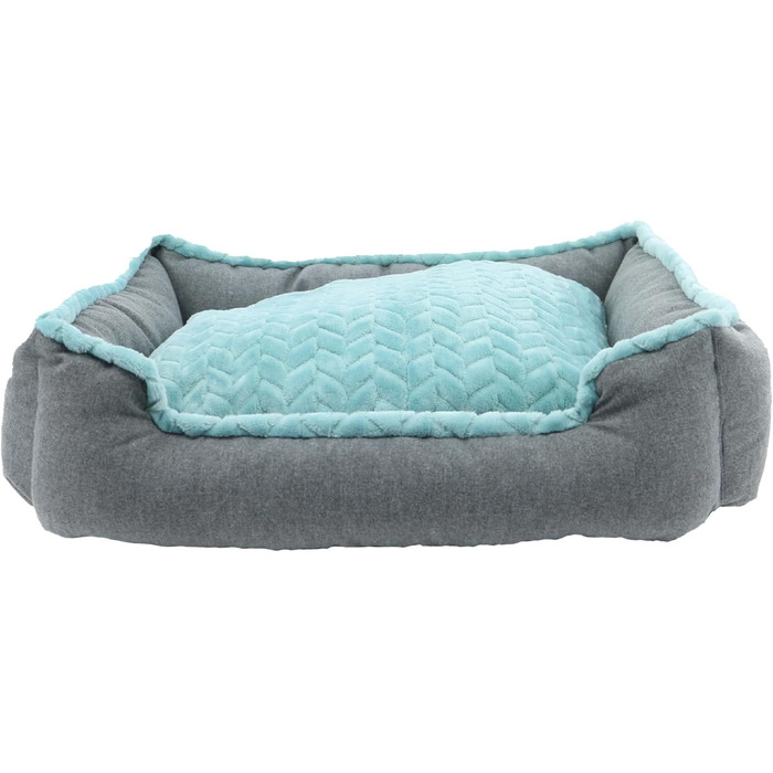 Крісло-лежанка для собак Ancol – м'яка підстилка для дому, 60 x 50 см (блакитно-зелений)