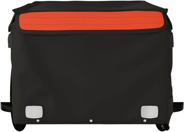 Причіп для велосипеда, причіп для собак, чорно-помаранчевий, 45 кг, для перевезення покупок, легка збірка