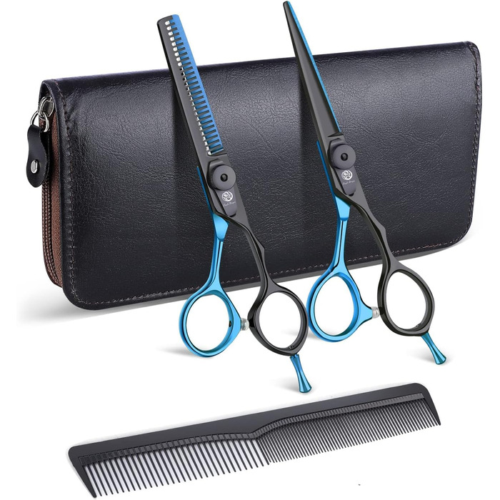 Професійні перукарські ножиці Purple Dragon 5.5 дюймів - набір для стрижки волосся для жінок та чоловіків