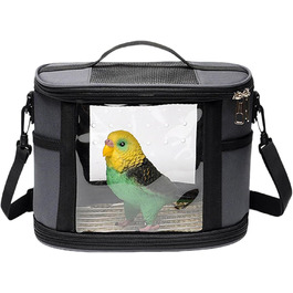 Транспортна сумка Vogeltransporttasche для подорожей з папугами: переноска для великих та малих птахів, щурів та інших гризунів