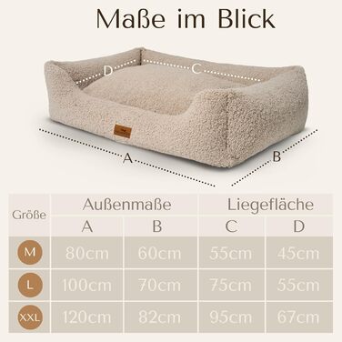 Ортопедичне ліжко для собак Teddy - Корзина для собак, яку можна прати - Ергономічне ліжко для собак з знімним лежаком - Сертифікат OEKO® TEX & Виготовлено в ЄС - Для маленьких, середніх та великих собак (Грейж, L) Грейж L (100x70 см)