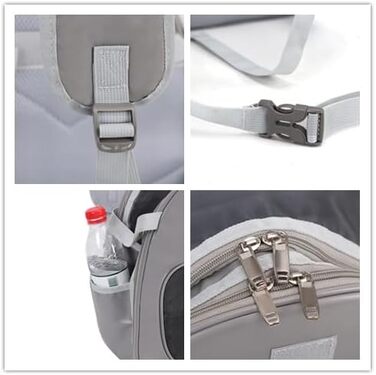 SOLAPOLLO переноска для тварин через плече, сумка-переноска для маленьких тварин до 9 кг, для цуценят, котів, для подорожей, піших прогулянок, кемпінгу (блакитна)