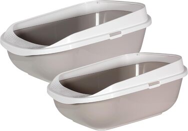 Karlie Katzentoilette з бортиком сірого кольору (57x43x25,5 см)