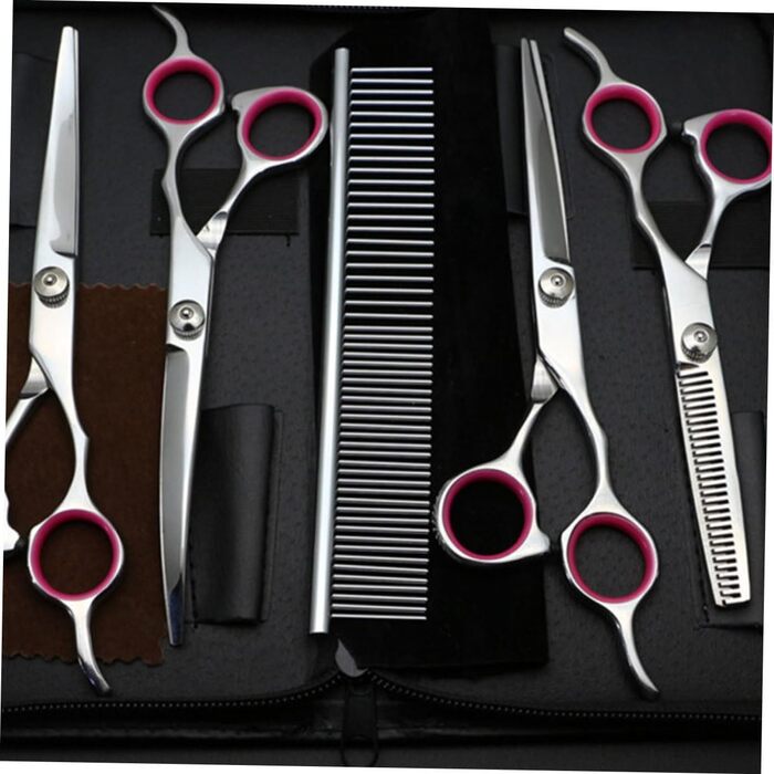 Набір професійних ножиць для грумінгу домашніх тварин BESPORTBLE (для собак та котів)