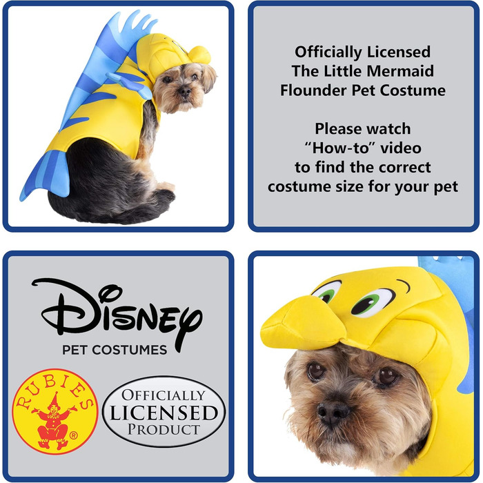 Костюм тварини Рубіс Дісней Маленька русалка, Флоудер, розмір M