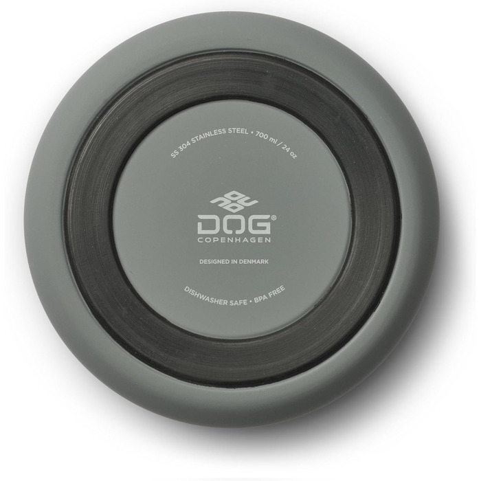 Миска для собак DOG Copenhagen Vega S/M, сіра, пластик