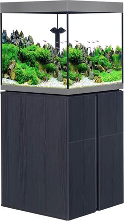 Акваріумний комплект Fluval Siena 160, 166 л, з біло-графітовою тумбою