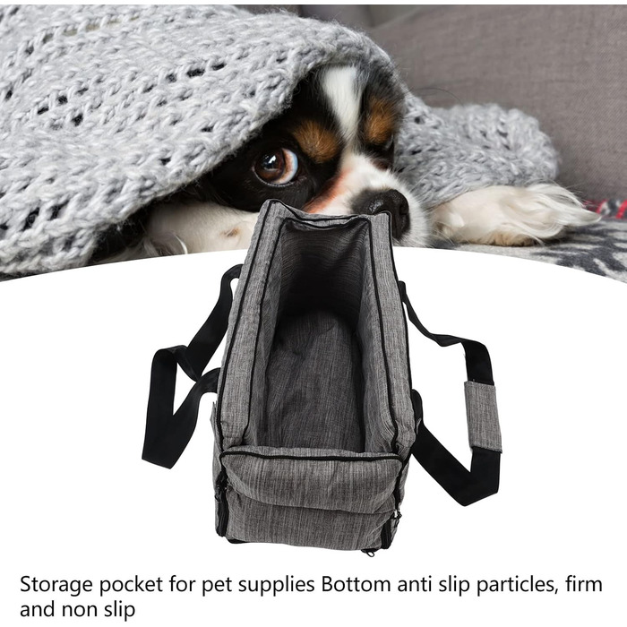 Автокрісло для собак, регульоване, миється, для маленьких та середніх тварин, неслизьке, автосидіння для цуценят