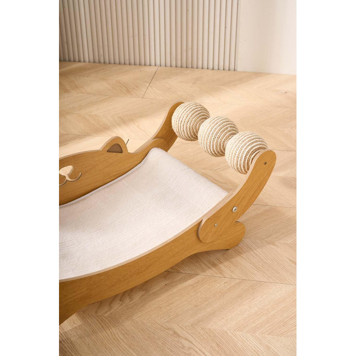 FUNACAY Дряпка для котів, іграшка-м'ячик, дряпка для кігтів - для природного догляду за кігтями