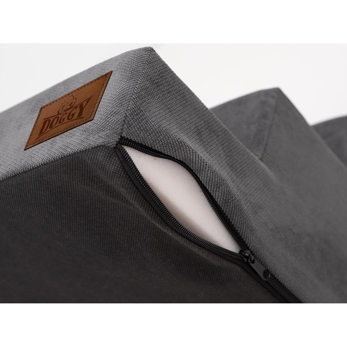 Сходинка для тварин Huastiertreppe з 4 сходинками, для собак та котів, допомога у підйомі, Graphit Savoy, M - 30x50x30 см