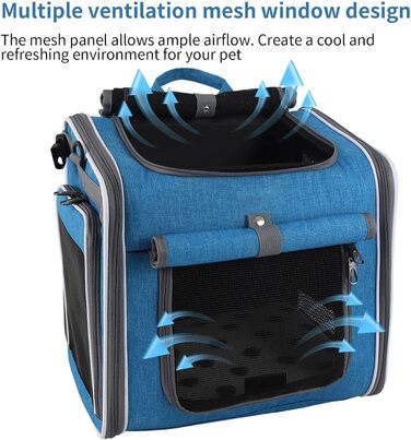 Фарбований кошик для собак | Транспортна коробка для собак на велосипед - з вентиляцією, регульований переносочний кошик для прогулянок, подорожей та транспортування