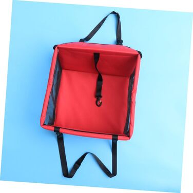 Сумка-переноска для собак та котів BESPORTBLE - дихаюча, безпечна, з регульованим ременем та кишенею для зберігання (червона)