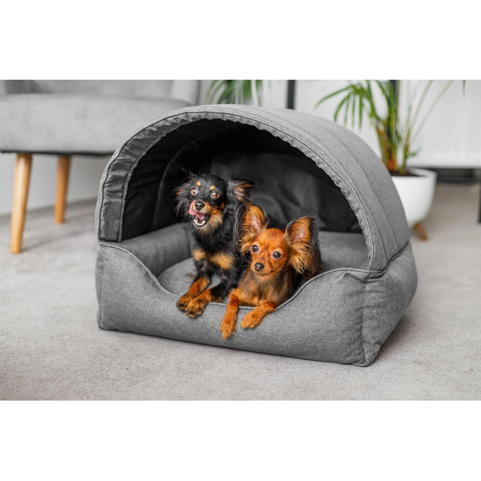 Ліжко для собак з будиночком - ідеальне місце для відпочинку вашого улюбленця! Зручне ліжко-будиночок для собак маленьких та середніх порід. Ліжко-печеринка, переноска, диван для собак. Знімна та пральна наволочка, стабільний каркас. Розмір: 82x58 см, кол