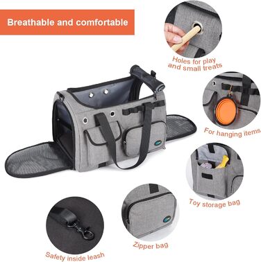 Транспортна переноска для кота Ownpets, складна, 45x30x31 см